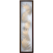 Kalco Folium 34" Tall LED Outdoor Wall Sconce with Glass Shade Old Bronze
