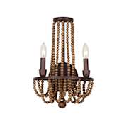 Kalco Beechwood 2 Light 18" Tall Wall Sconce Royal Mahogany