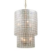 Kalco Roxy 6 Light 21" Wide Pendant Oxidized Gold Leaf