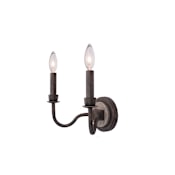 Kalco Harper 2 Light 12" Tall Wall Sconce Florence Gold
