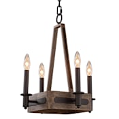 Kalco Duluth 4 Light 21" Wide Taper Candle Chandelier Satin Bronze