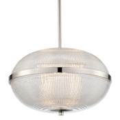 Kalco Portland 16" Wide LED Pendant Polished Nickel