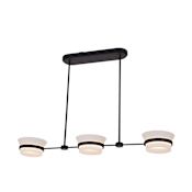 Kalco Anel 44" Wide LED Linear Chandelier Matte Black