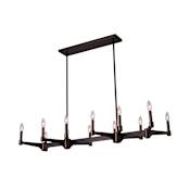 Kalco Tono 12 Light 48" Wide Taper Candle Style Chandelier Vintage Bronze
