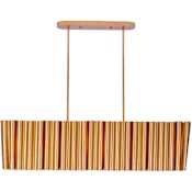 Kalco Ripple 6 Light 48" Wide Linear Chandelier with Crimped Metal Shade Bright Gold Leaf