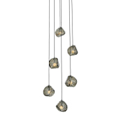 Kalco Pallina 6 Light 24" Wide Multi Light Pendant Satin Black Nickel