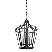 Kalco Livingston 4 Light 14" Wide Candle Style Chandelier Charcoal
