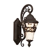 Kalco Anastasia Outdoor 1 Light Wall Sconce Textured Matte Black
