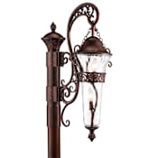 Kalco Anastasia Outdoor 2 Light 37" Tall Outdoor Single Head Post Light Burnished Bronze