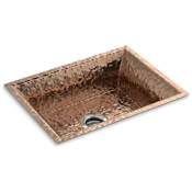 Kallista Bacifiore 24" Undermount Single Basin Stainless Steel Kitchen Sink Distressed Copper