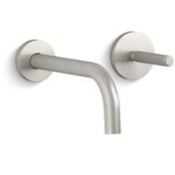 Kallista One 1.2 GPM Wall Mounted Widespread Bathroom Faucet Brushed Nickel