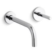 Kallista One 1.2 GPM Wall Mounted Widespread Bathroom Faucet Polished Chrome