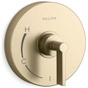 Kallista One Pressure Balanced Valve Trim Only with Single Lever Handle - Less Rough In Brushed French Gold