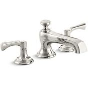 Kallista Bellis Deck Mounted Roman Tub Filler with Lever Handles Nickel Silver