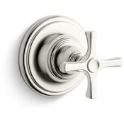 Kallista Bellis Three Way Cross Handle Diverter Valve Trim - Less Rough In Nickel Silver