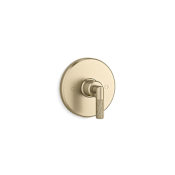 Kallista Pinna Paletta by LK Single Function Thermostatic Valve Trim Only with Single Lever Handle - Less Rough In Brushed French Gold