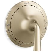 Kallista Script Contemporary Thermostatic Valve Trim Only - Less Rough In Brushed French Gold