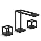 Kallista Grid 1.2 GPM Widespread Bathroom Faucet Matte Black