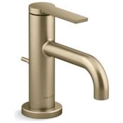 Kallista One 1.2 GPM Single Hole Bathroom Faucet Brushed French Gold