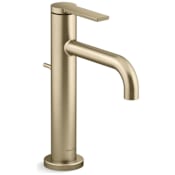 Kallista One 1.2 GPM Single Hole Bathroom Faucet Brushed French Gold