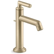 Kallista Pure Paletta Single Hole Bathroom Faucet Brushed French Gold