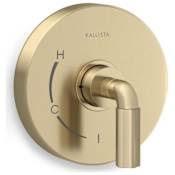 Kallista One Pressure Balanced Valve Trim Only with Single Lever Handle - Less Rough In Brushed French Gold