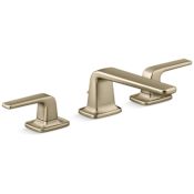 Kallista Per Se Widespread Bathroom Faucet with Lever Handles Brushed French Gold