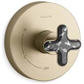 Kallista 002 Thermostatic Valve Trim Only - Less Rough In Brushed French Gold