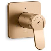 Kallista Aileron Single Handle 1, 2, 3 Function Diverter Valve Trim - Less Valve Blush Brass