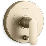Kallista 002 Pressure Balance Valve Trim Only with Integrated Diverter - Less Rough In Brushed French Gold