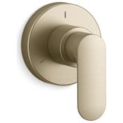 Kallista 002 Thermostatic Transfer Valve Trim Only - Less Rough In with Lever Handle Brushed French Gold