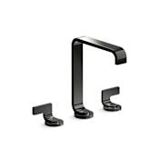 Kallista Guise Collection 1.2 GPM Vessel Widespread Bathroom Faucet with Pop-Up Drain Assembly Polished Graphite