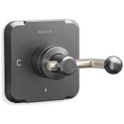 Kallista Vice Thermostatic Valve Trim Only with Single Lever Handle - Less Rough In Brushed Graphite / Brushed Nickel