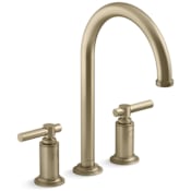 Kallista Central Park West 1.8 GPM Widespread Kitchen Faucet Brushed French Gold