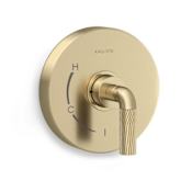 Kallista One Pressure Balanced Valve Trim Only with Single Lever Handle - Less Rough In Brushed French Gold