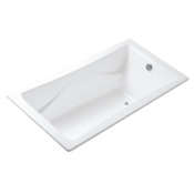 Kallista For Country by Smith 71-3/4" Cast Iron Soaking Bathtub Drop In or Undermount Installation with Reversible Drain Stucco White