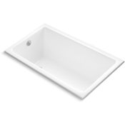 Kallista Perfect 60" x 32" Drop In or Undermount Acrylic Soaking Bathtub Stucco White