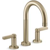 Kallista Vir Stil by L Kirar Deck Mounted Roman Tub Filler Brushed French Gold