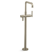 Kallista Central Park West Floor Mounted Tub Filler with Built-In Diverter Brushed Bronze