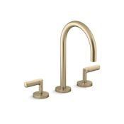 Kallista One Nazare 1.2 GPM Widespread Bathroom Faucet Brushed French Gold