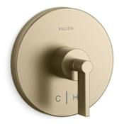 Kallista One Thermostatic Valve Trim Only with Single Lever Handle - Less Rough In Brushed French Gold
