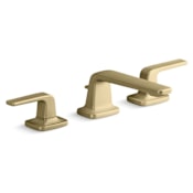 Kallista Per Se Deck Mounted Roman Tub Filler Brushed French Gold