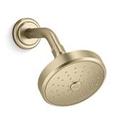 Kallista Transitional Shower Head with Arm Brushed French Gold
