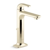 Kallista Per Se Contemporary Single Hole Bathroom Faucet French Gold