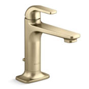 Kallista Per Se Single Hole Bathroom Faucet Brushed French Gold