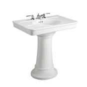 Kallista Tuxedo by B Barry Pedestal Bathroom Sink Stucco White