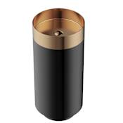 Karran USA Cinox 15" Circular Stainless Steel Pedestal Bathroom Sink Brushed Copper / Gunmetal Grey