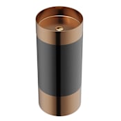 Karran USA Cinox 15" Circular Stainless Steel Pedestal Bathroom Sink Brushed Copper / Gunmetal Grey