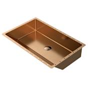 Karran USA Cinox 23-5/8" Rectangular Stainless Steel Undermount Bathroom Sink Brushed Copper