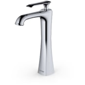 Karran USA Woodburn 1.2 GPM Vessel Single Hole Bathroom Faucet with Pop-Up Drain Assembly Chrome